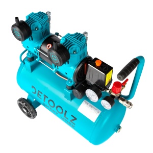 Detoolz compressor 24L oil-free, 1500 W, flow 154L/min, 8 bar, 2 air intakes - Img 9