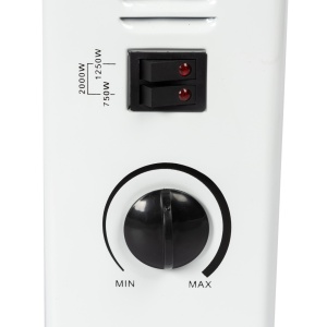 Detoolz electric convector heater, 2 kW, 3 power settings, with adjustable thermostat - Img 3