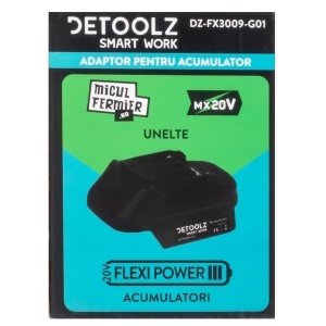 Detoolz FlexiPower battery adapter – Micul Fermier equipment (compatible with Makita LXT)