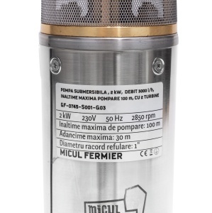 Micul Fermier submersible pump, 2 kW, maximum flow rate 3000 l/h, maximum delivery head 100 m, 2 impellers - Img 3