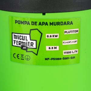 Micul Fermier waste water pump, 0.9 kW, maximum flow rate 17,200 l/h, maximum delivery head 8.5 m, with float switch - Img 3