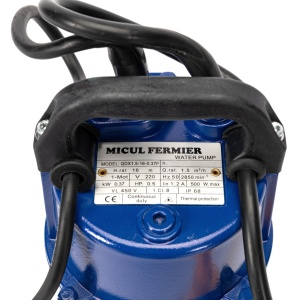 Pompa evacuare Micul Fermier, 0.37 kW, debit maxim 3900 l/h, inaltime maxima de pompare 16m, corp pompa fonta, cu plutitor - Img 3