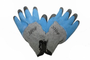 SAFE WHITE gloves with BLACK fingers