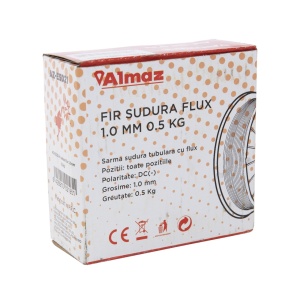 Sarma de sudura Almaz, cu flux, Ø1.0mm, greutate 0.5 Kg - Img 2