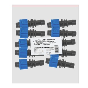 Set of 10 'Little Farmer' starter connectors for drip tape, with gasket