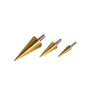 Set of 3 step cutters HSS+Ti 4-12,4-20,4-32mm