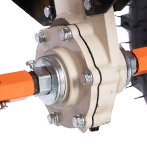 Tiller 10CP, 418CC + large reversible plough + metal wheels - Img 19