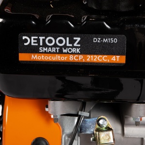 Tiller Detoolz 8cp 212cc, petrol 4T, 3 speeds, manual start - Img 4