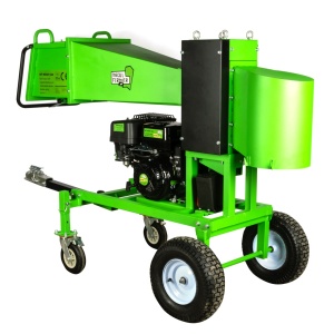 Tocator crengi Micul Fermier, motor benzina 18CP, diametru maxim de taiere Ø120mm, cu carlig de remorcare, pentru brichete - Img 5