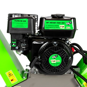 Tocator de crengi Micul Fermier, motor benzina 7 CP, 100 mm diametru maxim de taiere, pentru rumegus - Img 14