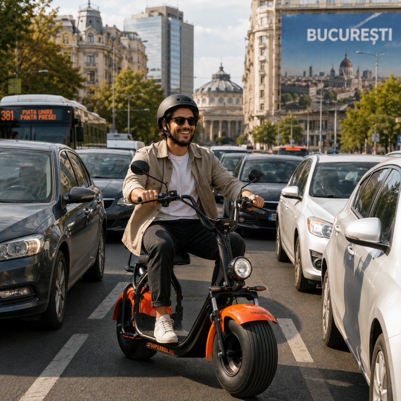 Învinge traficul. Foarte multi au ales să nu mai piarda timpul în el.