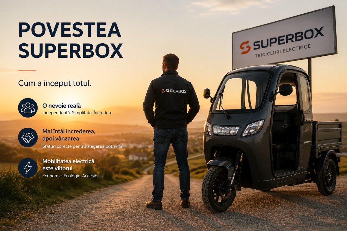 Capitolul 1 – Cum s-a născut Superbox și de ce triciclul electric