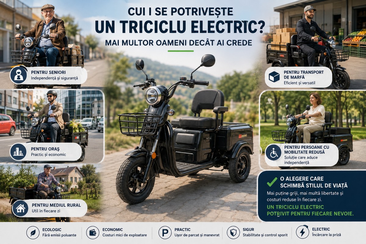 Capitolul 3 – Cui i se potrivește un triciclu electric? Mai multor oameni decât ai crede