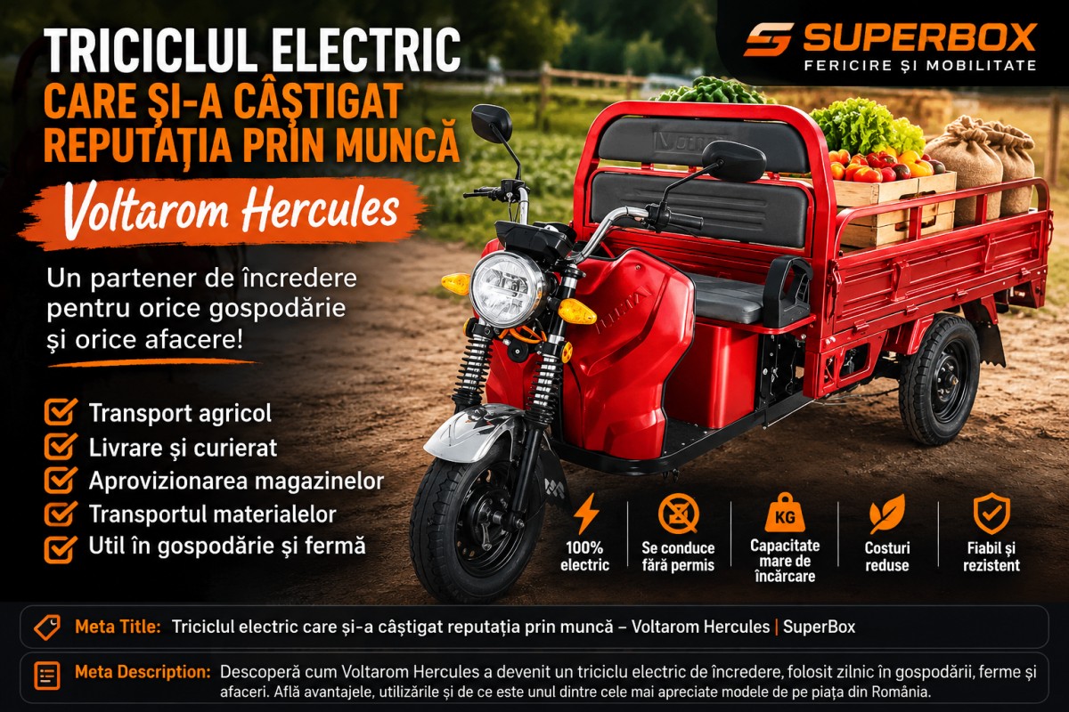 Capitolul 3 – Triciclul electric care și-a câștigat reputația prin muncă