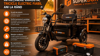Capitolul 6 – Cum întreții corect un triciclu electric și ce greșeli îți pot costa timp și bani