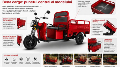 Capitolul 8 – Bena cargo: de ce Voltarom Hercules VT5 este un adevărat triciclu electric de muncă