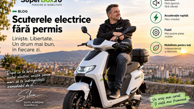 Scuterele electrice fără permis – de ce te îndrăgostești de electric după prima plimbare