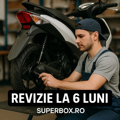 Revizie la 6 Luni pentru Scutere Electrice și pe Benzină – Cu Deplasare Gratuită la Domiciliu