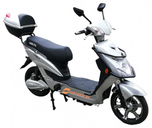 Scuter Electric (Bicicleta), Fara Permis, Volta VSX, Voltarom SX, 220 W, argintiu