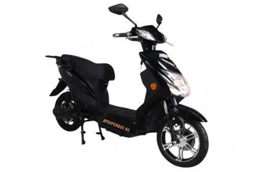 Scuter Electric (Bicicleta), Fara Permis, Volta VSX, Voltarom SX, 220 W, negru