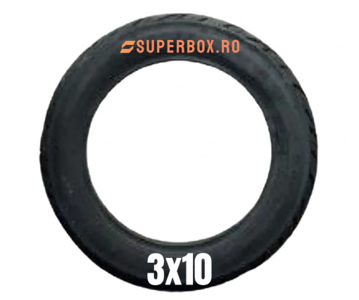 Anvelopa tubeless, 3x10 inci, pentru Volta VM4 3x10 inci (Voltarom M4)