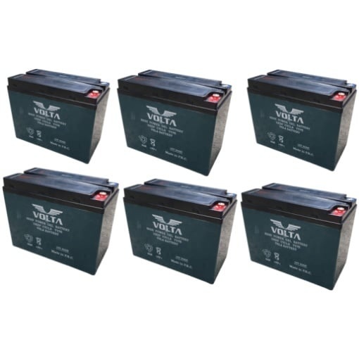 Set 6 baterii, acumulatori, pentru Voltarom Hercules 72V-60AH