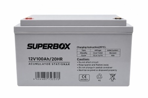 Baterie GEL VRLA 12V 100Ah 20HR pentru Masinute, Tricicluri, Scutere și Vehicule Electrice, 325x170x220 mm