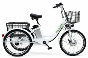 Bicicletă - Tricicleta Electrică VB3 Neo 250W - Baterie Li-Ion 36V 10Ah, Viteză 25km/h, Negru