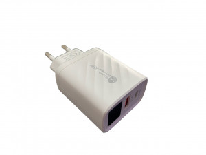 Incarcator rapid, cu afisaj pentru telefoane mobile, fast charger Pd + USB 20W