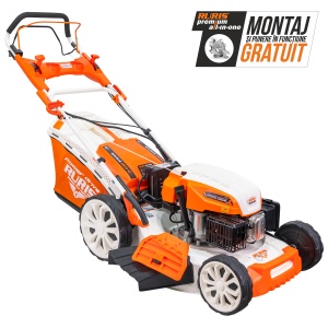 Masina de tuns gazon RURIS RX 500S, 5.7 CP, 65 L, pornire Electrică/Manuală