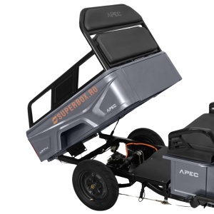 Triciclu electric, APEC, APT4, Fara Permis, viteza maxima 25 km pe ora, 1000W, autonomie pana la 41 km, Gri