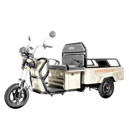Triciclu electric, APEC, APT4, Fara Permis, viteza maxima 25 km pe ora, 1000W, autonomie pana la 41 km, ALB