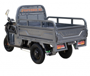 Triciclu Electric, FARA PERMIS, Motor 3900W, (Volta VT5) Voltarom Hercules, 120km autonomie, Gri
