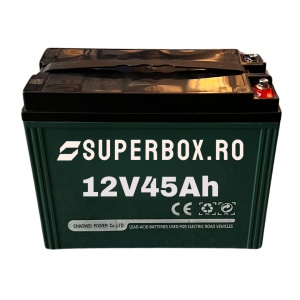Baterii, acumulatori pentru tricicluri electrice, 12V, 45Ah, VRLA GEL