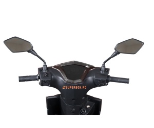 Scuter Electric, fara permis, 2 locuri, Volta VS1, Voltarom S1, 500 W (1500W), autonomie 74 km, Gri