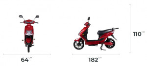 Scuter Electric (Bicicleta), Fara Permis, Volta VSX, Voltarom SX, 220 W, argintiu
