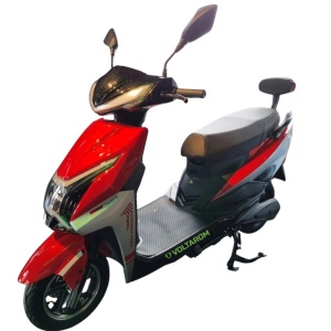 Scuter electric Voltarom SUPER-X 800W, 25 km/h, 2 locuri, cu alarma, marsarier, Omologat RAR, ROSU
