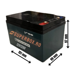 Set 4 baterii, acumulatori, pentru scuter electric, Volta VSM, Voltarom SM, 48V-14AH