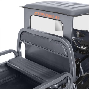 Triciclu Electric, fara permis, Motor 3900W, Volta, VT5, cu cabina, 25km/h, 120km autonomie, Voltarom Hercules, gri