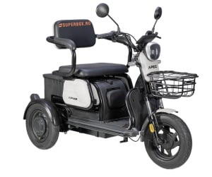 Triciclu Electric, fara permis, Motor 1000W, 2-3 locuri, APEC APM2, Autonomie 36km, Omologat RAR