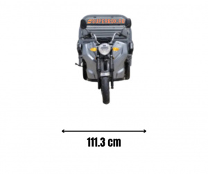 Triciclu Electric, FARA PERMIS, Motor 3900W, (Volta VT5) Voltarom Hercules, 120km autonomie, Gri