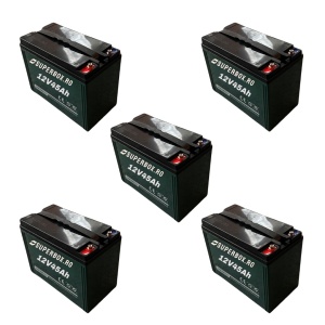 Set 5 baterii, acumulatori, pentru tricicluri electrice Deep Cycle 12V 45Ah GEL