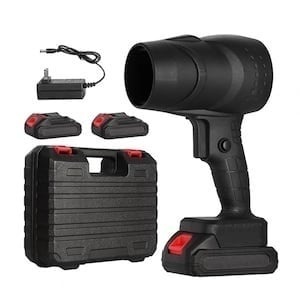 Suflantă aer portabilă OEM 01 – 48V, cu 2 acumulatori și valiză de transport, Negru