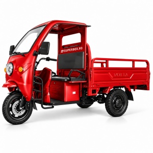 Triciclu Electric cu cabina, Motor 3900W, fara permis, 25km/h, Voltarom Hercules, 72V, 45Ah, maxim 50km autonomie