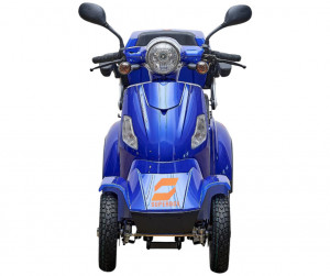 Cvadriciclu (Triciclu) Electric, fara permis, Motor 1000W, SuperBox CL-30, Autonomie 55km, Omologat RAR, Albastru