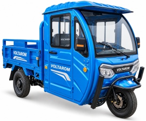 Triciclu electric cu cabina, 2000W, Voltarom SPX4, fara permis, 25Km/h, 72V, 58Ah, autonomie maxim 75Km