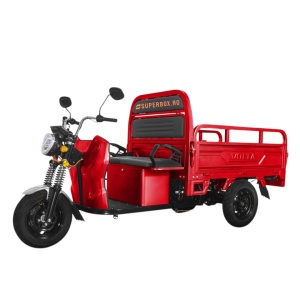 Triciclu Electric, 25km/h, fara permis, Motor 3900W, 72V, 45Ah, Volta VT5, (Voltarom Hercules), 50km autonomie, rosu, omologat RAR