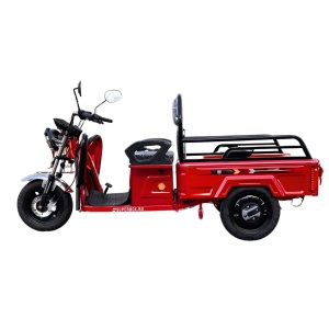 Triciclu Electric Voltarom, SuperBox, SPX1, Fara Permis, cu treapta de forta, motor 1600W, viteza maxima 25 km pe ora autonomie pana la 60 km, rosu