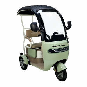 Triciclu electric Voltarom VM2, 1000 W, baterie Li-Ion 60V 20Ah, autonomie pana la 42 km, 25 km/h, verde