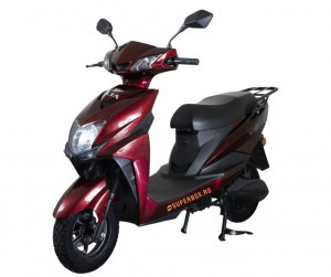Scuter Electric, fara permis, 2 locuri, Volta VS1, Voltarom S1, 500 W (1500W), autonomie 74 km, Visiniu